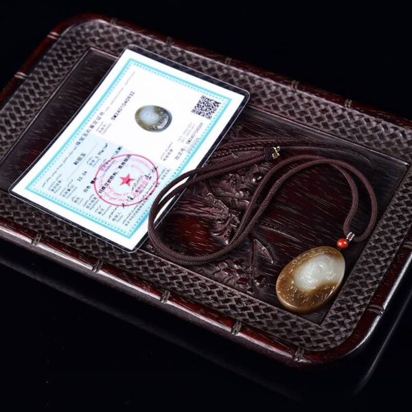 Perfect Natural Hetian Jade "Zodiac Dragon" pendant, 45mm, masterfully carved.